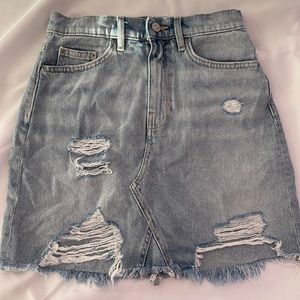 H&M denim mini skirt